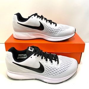 Nike Zoom Pegasus 34 Running Shoes Size 8.5 Men’s White and Black